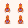 Buddy Unicorn Plush 4PCS